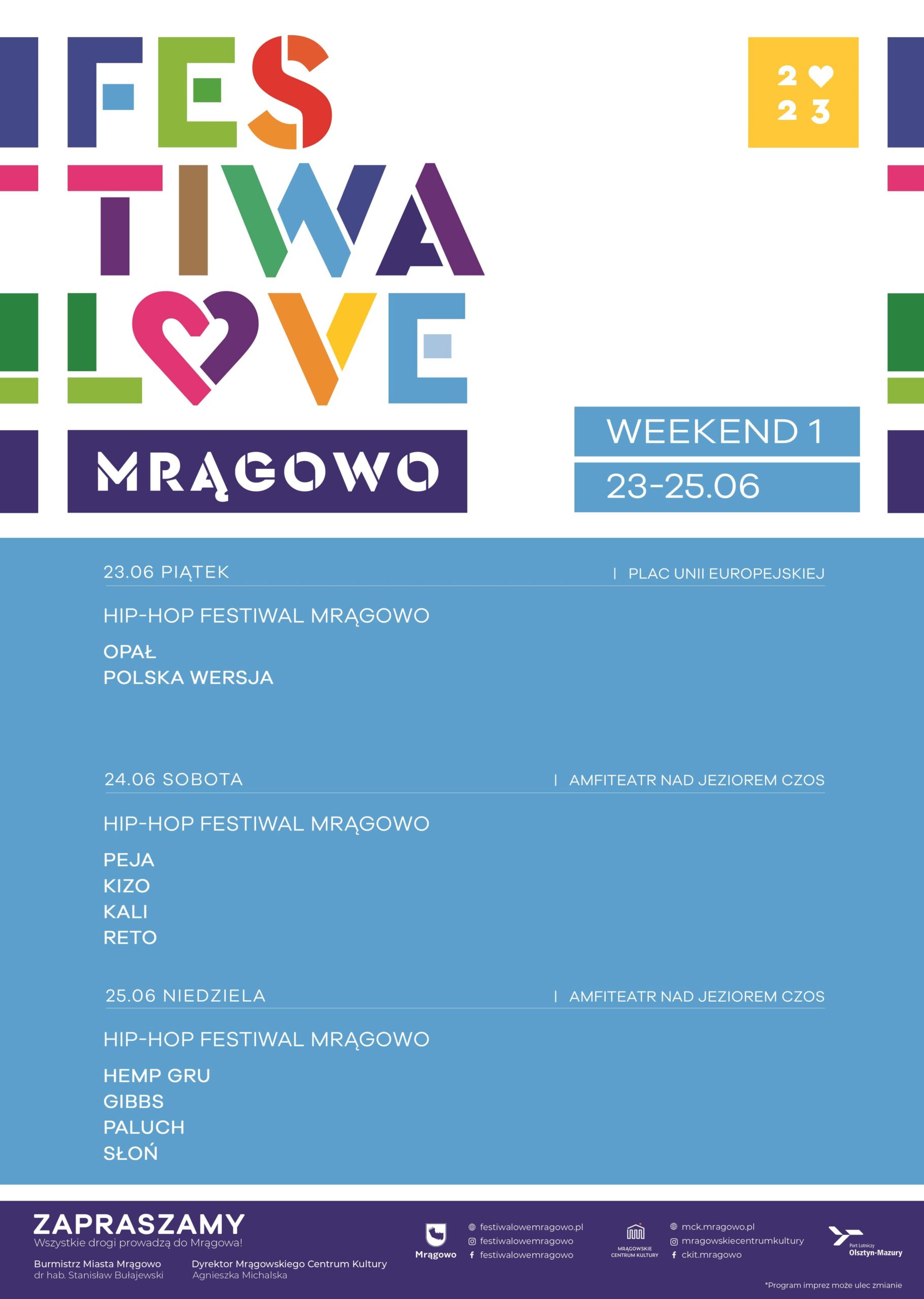 Festiwalowe Mrągowo - weekend I