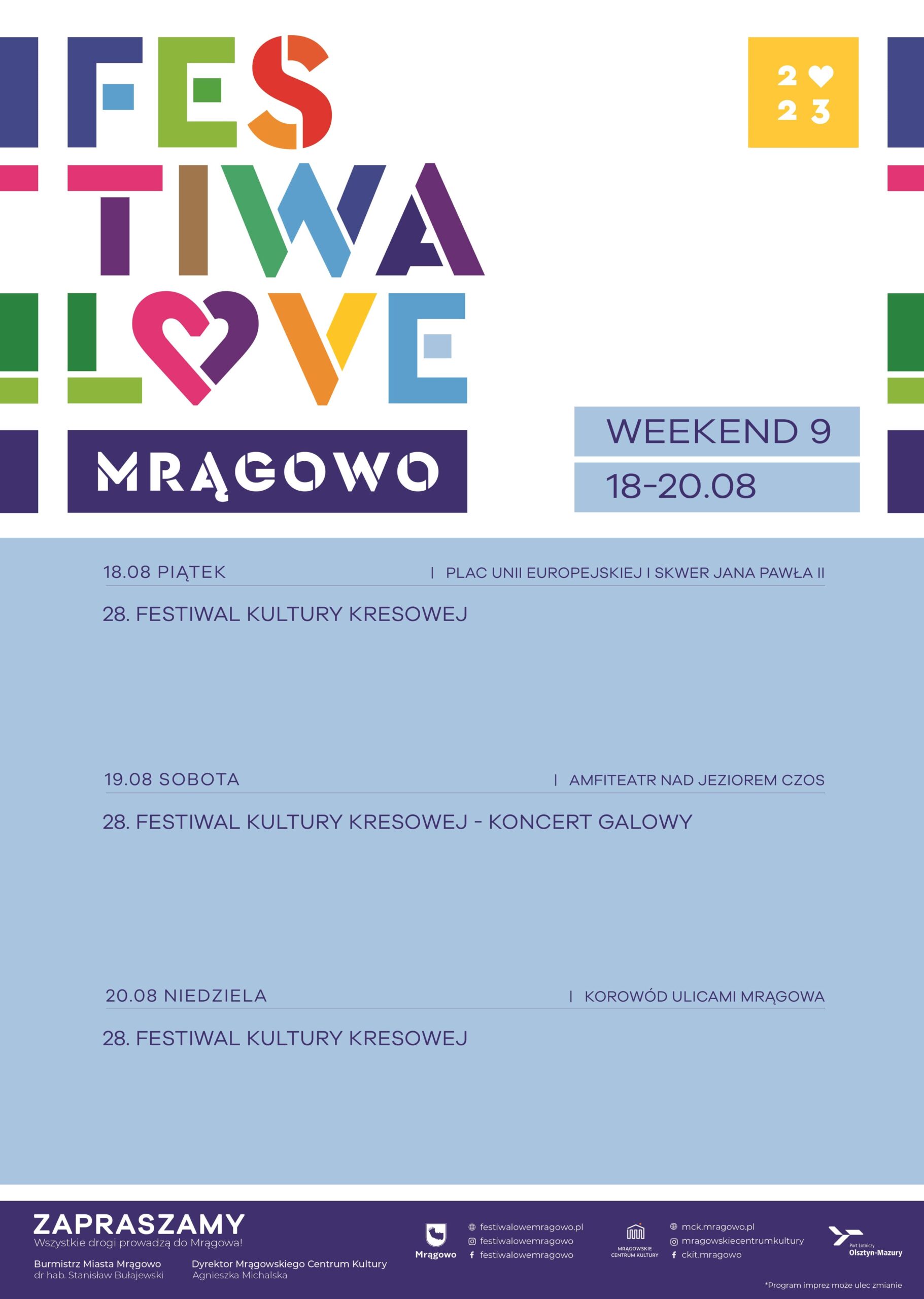 Festiwalowe Mrągowo - weekend IX